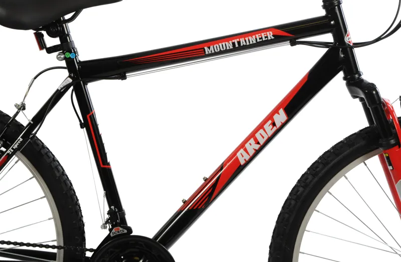 Arden Mountaineer 26 Inch Mountain Bike Black and Red-5